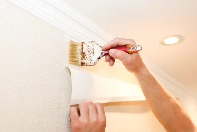 Pose de papier peint à Citerne — revêtements muraux et toiles de verre
